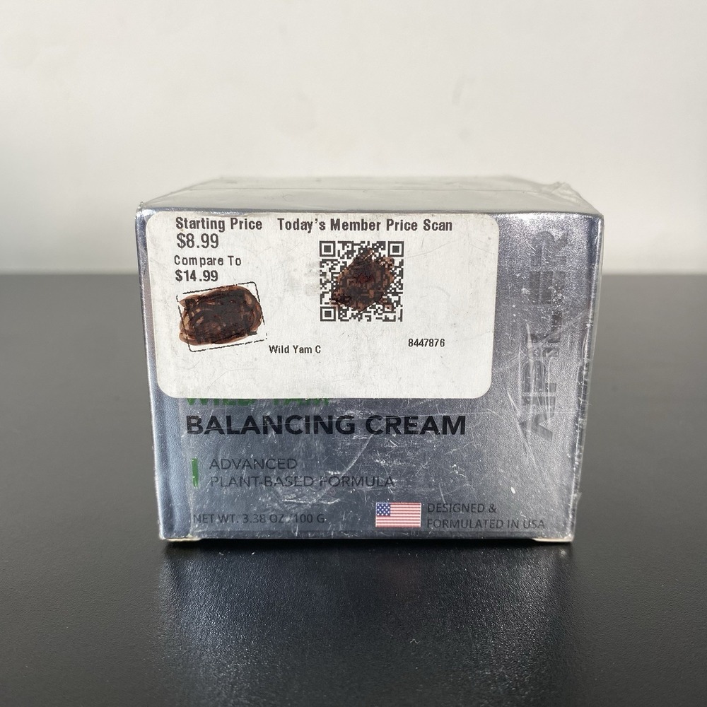 Wild Yam‎ Balancing Cream Advanced Plant-Based Formula Hot Flash Exp 04/2027